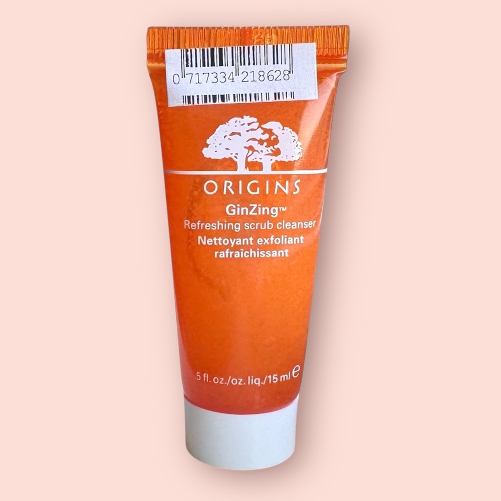 Origins GinZing Refreshing Scrub Cleanser - Sample Size 0.5oz/15ml Face Wash NEW